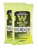 Maven Gifts: Wireless Wipes 2-Pack Bundle – Green Tea Cucumber – Cell Phone and Portable Electronic Device Sanitizing Wipes