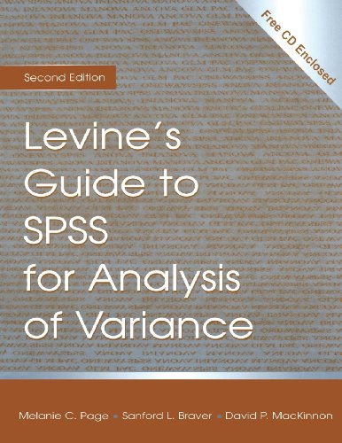 Levine's Guide to SPSS for Analysis of Variance
