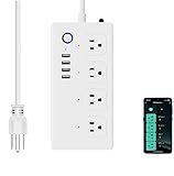 XENON Smart Power Strip - Surge Protector with 4