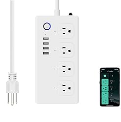 XENON Smart Power Strip - Surge Protector with 4
