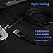 2 in 1 Lightning Charging and Audio Cable Nylon Braided Lightning Car Charger & Lightning to 3.5mm Stereo Audio Cable, Compatible with Latest iOS 3.94ft/1.2M (Black （2 in 1）)
