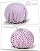 Mesehome Adult Extra Large Shower Cap For Long Hair(2 Pack)-Socialite Stylish Design Mold Resistant Cap For Men Women & Children-Waterproof Bathing Accessories