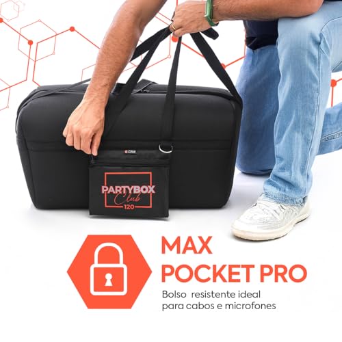 Bolsa Case Bag Capa Bisbel Compatível com Jbl Partybox Club 120 Espumada Premium