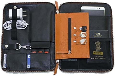 IFZA iPad Portfolio Galaxy Tab Sleeve Kindle Sleeve - Premium Leather Zip around Case. Pro 10.5,9.7,Air,Tab S3 S2