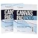 Artlicious - 12x16 Canvas Pads, 10 Sheets, 100% Duck Canvas, Triple Primed, Alternative to Stretched Canvas, Panels or Boards (2 Pads)