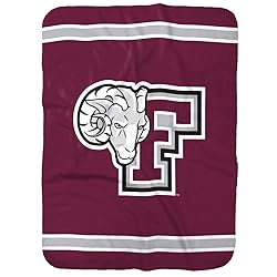 Fordham University Primary Logo Stripes Sherpa