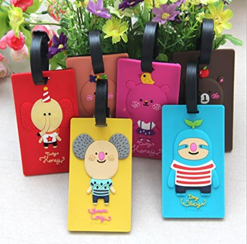 Manufacturers selling soft PVC cute cartoon luggage tag luggage tag creative, let your suitcase from the beginning of the ordinary