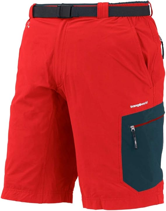 Trango Pc006764 Pantalones Cortos Hombre Rojo Volcan Azul