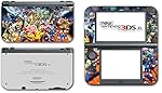 Super Smash Bros Melee Brawl Mario Pikachu Yoshi Mega Man Zelda Sonic Metroid Fire Emblem Video Game Vinyl Decal Skin Sticker Cover for the New Nintendo 3DS XL LL 2015 System Console