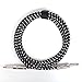 Donner Guitar Cable 10 ft, Premium Electric Instrument Bass Cable AMP Cord 1/4 Straight Black White