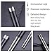 Goldage 5-Pairs Korean Stainless Steel & Fiberglass Dishwasher-safe Chopsticks