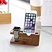 Apple Watch Stand, Gold Cherry bamboo charging dock Station charger holder stand for Apple Watch Iwatch series 1 /2 /3 38mm/42mm iPhone 5 5s 5c 6 6 Plus 7 7 Plus 8 8 Plus iPhone X 2017 release