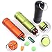 PPFISH Air-Tight EDC Accessory Case, Waterproof Pill Fob Capsule/Match Case Pill Holder Case, Outdoor Survival Storage Container Dry Box (Pack of 3)