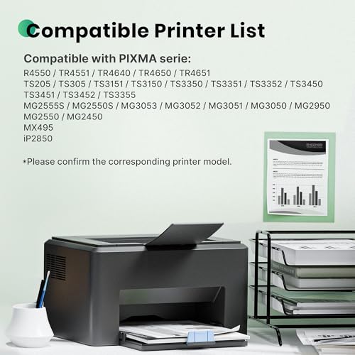 PG-545XL CL-546XL Black and Colour Replacement for Canon 545 546 XL Cartridges for Canon PIXMA TR4550 TS3150 TS3350 MG2550S MX495 TS3450 TR4650 MG2550 MG3050 MG2950 TS3151 51 Black Tri-Color, 2-Pack)