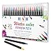 Femor Watercolor Brush Pens Set 20 Watercolor Paint Markers and 1 Water Brush Pen with Soft Flexible Brush, Watercolor Pens for Adults & Kids Coloring, Painting & More, Ideal for Kids