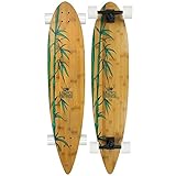 Krown Krex 2 Bamboo Pintail Complete Longboard, 9x43-Inch
