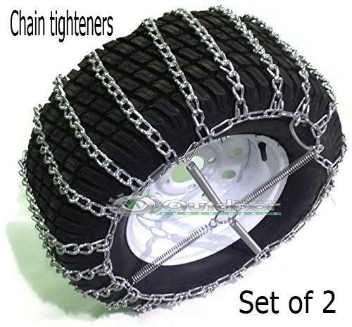 Outdoor Power Deals OPD tire Chains (Set of 2) 23x9.50-12 23x9.50x12 21X11-8 2-Link with Tighteners
