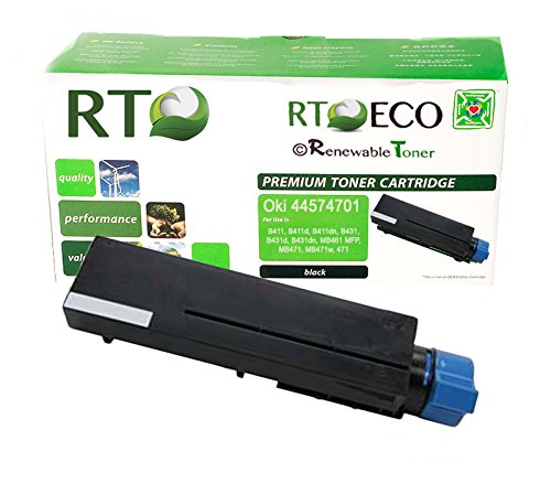 Renewable Toner Okidata 44574701 Toner (Yield: 4,000 Pages) compatible cartridge for Oki Laserjet Printers: B411, B411d, B411dn, B431, B431d, B431dn, MB461 MFP, MB471, MB471w, 471 Renewable Toner Okidata 44574701 Toner (Yield: 4,000 Pages) compatible cartridge for Oki Laserjet Printers: B411, B411d, B411dn, B431, B431d, B431dn, MB461 MFP, MB471, MB471w, 471