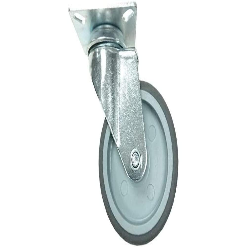 Merriway BH07007 (4 Pcs) Set of 4 Swivel Castor Wheels TPR Heavy Duty, 2 x Without Brake, Max 240kg 75mm (3 inch) - Pack of 4 Pieces