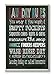 Stupell Home Décor Laundry Rules Typography Chalkboard Bathroom Wall Plaque, 10 x 0.5 x 15, Proudly Made in USA