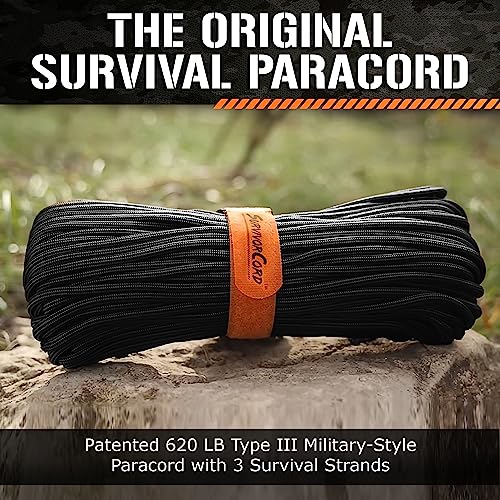 620 LB OliveDrab SurvivorCord Hank, OliveDrab Paracord 550 Type III