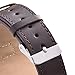 Personalize Custom Free Engraved Brown Black Leather Stainless Steel Bracelet Cuff For Men Women (Brown Leather & Silver)