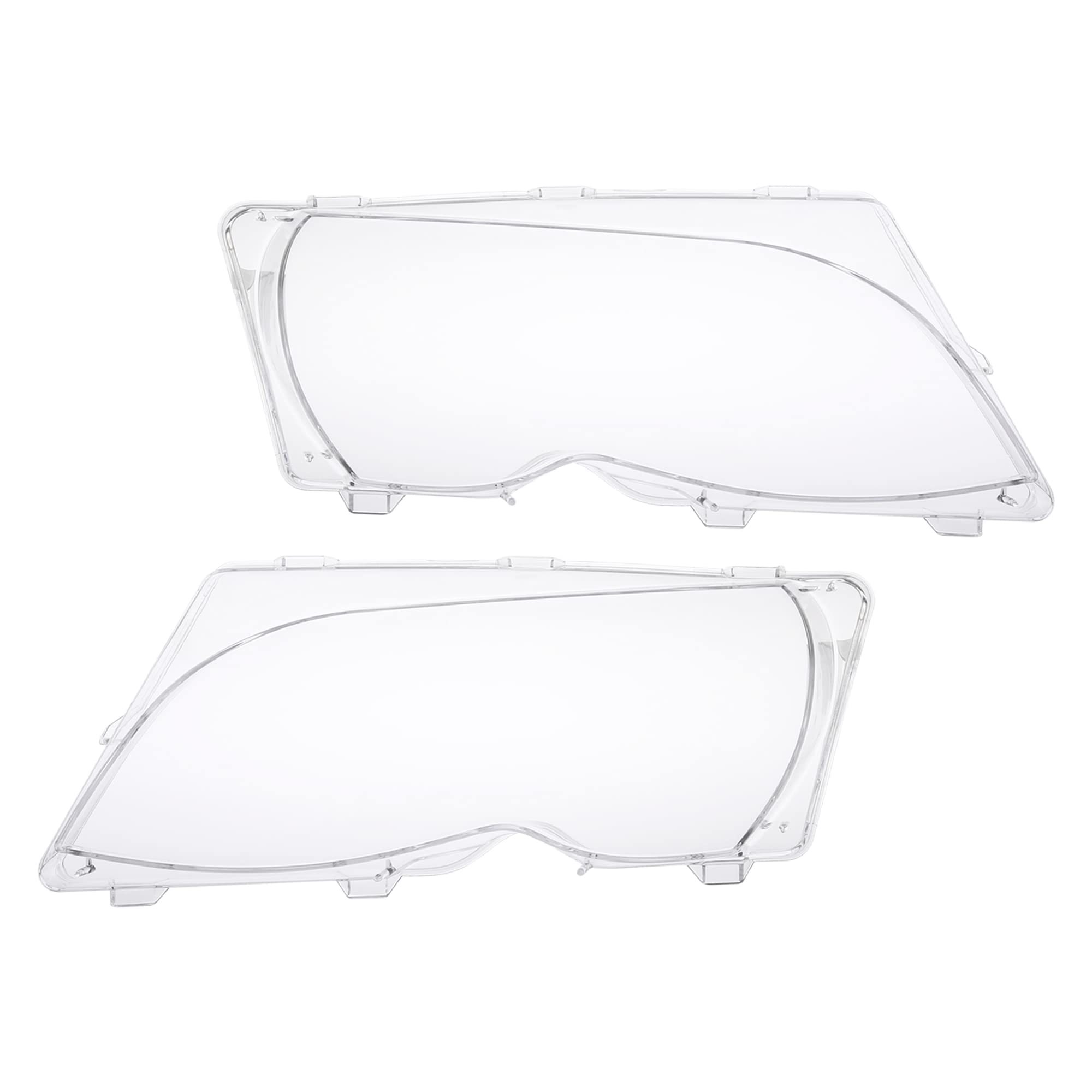 Photo 1 of X AUTOHAUX 1 Pair Left Right Car Front Headlight Headlamp Lens Cover PC Shell for BMW 4 Door 63126924045 63126924046