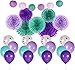 Mermaid Party Supplies, Perfect for Mermaid Party Decorations and Mermaid Birthday Party Supplies, Under the Sea Decorations, Complete 30 Piece Set by Marketplace Essentials