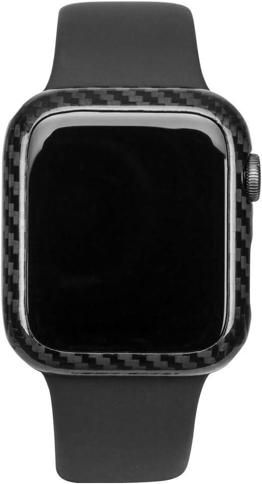 Apple Watch Series 6 / SE / 5 / 4 44mm Snap-On Case - Real Carbon Fiber - High-Gloss/Twill Weave Finish - by Carbon Fiber Gear
