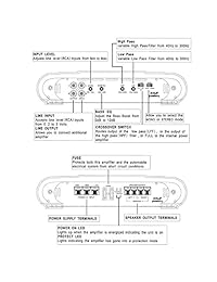 Pyle pla2378 2,000 watt MOSFET puenteable Amplificador de 2 canales