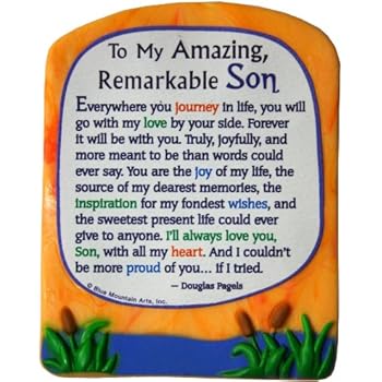 Sculpted Magnet: To My Amazing Remarkable Son, 3.0