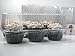 Katgely 6 Cavity Cupcake Containers with Deep Dome (Pack of 50)