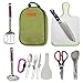 Ezyoutdoor 7 in 1 (Soup Spoon, Cutting Board, Rice Paddle, Tongs, Scissors, Knife,Spatula) Outdoor Travel Camping Cooking Utensils Set for BBQ Camping Hiking Travel With Storage Bagthumb 1