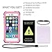 iPhone SE/5/5S Waterproof Case, iThrough Waterproof Dust Proof Snow Proof Shock Proof Phone Case, IP68 Underwater Heavy Duty Protective Carrying Case Cover with Touch ID for iPhone 5S 5 SE (Pink)