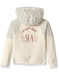 Sudadera polar Roxy Girls 'cielo y arena con cierre forro polar