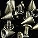 RUBYCA 100 Sets 10MM Bronze Color Bullet Cone Spike and Stud Metal Screw Back for DIY Leather-Craft