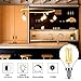 DORESshop E12 Candelabra LED Light Bulbs 60 Watt Equivalent, 6W Dimmable LED Filament Bulb, Decorative Edison G45(G14) LED Globe Bulbs, 2700K Warm White 600LM, Filament Clear Glass, Pack of 4