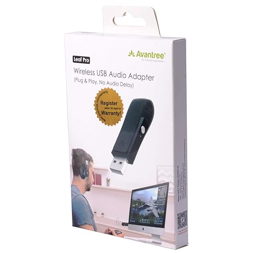 Avantree Leaf Long Range USB Bluetooth Audio Transmitter Adapter