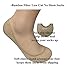 Q.T. Bamboo Women's No Show Socks Invisible Hidden Liners Non Slip Low Cut (Beige 4 Pack)