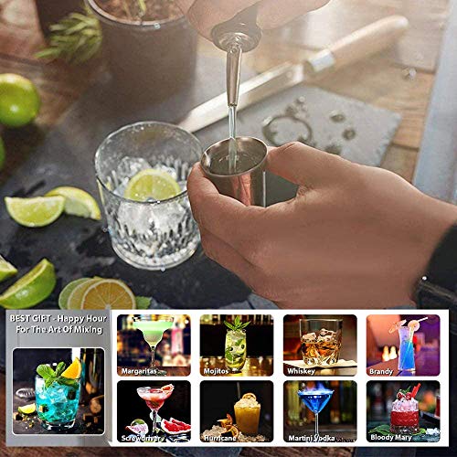JBNJV Barkeeper-Kit mit stilvollem Ständer, 17-teiliges professionelles Cocktail-Shaker-Set, perfektes Bartending-Kit… – Bild 8