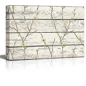 Cherry Blossom Pattern Artwork Rustic