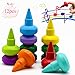 AUTOKIDS Toddlers Crayons Palm-Grip Crayons 12 Colors Paint Crayons Sticks Stackable Toys for Kids Toddlers Child Safety and Non-Toxic