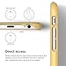 elago® [Slim Fit[Creamy Yellow] - [Light][Minimalistic][True Fit] – for iPhone 6/6S Plus