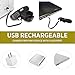 DOB USB Rechargeable Bike Light Set, LED Bicycle Front and Back Rear Lights for Cycling Headlights