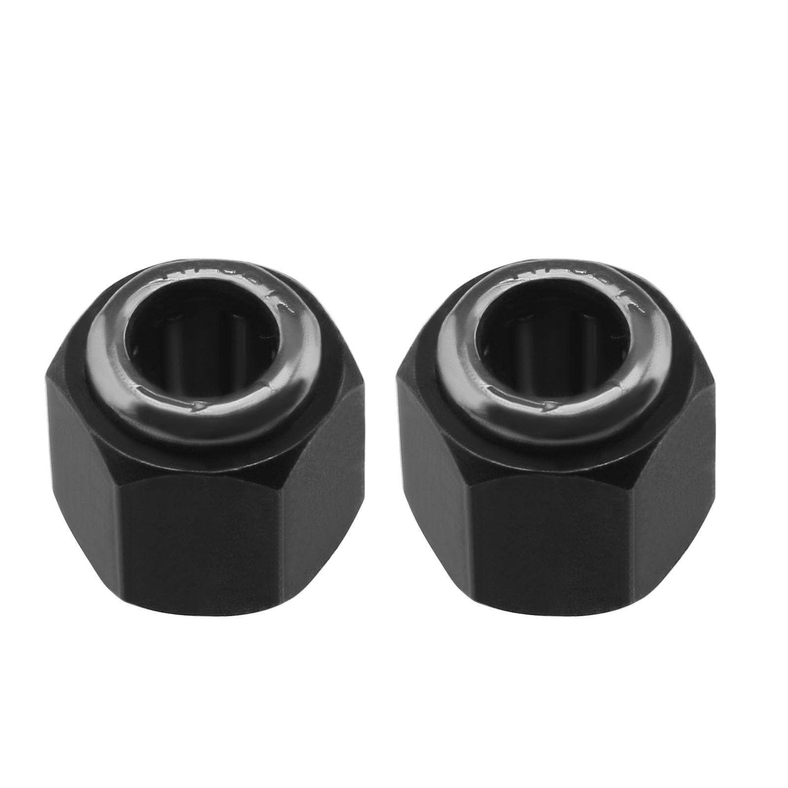 YINETTECH 2pcs RC One Way Bearing Oil Driver Pulls Hex Nut Oneway Bearing Compatible With HSP 1/8 1/10 Scale Nitro RC Car SH16 18 21 Engine Bearing 12mm