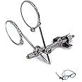 Jeweller's Eye Loupe 10x-10X Double Ocular Loupe Steampunk Lens Clip on Retro Magnifier Jewellery Making Repair Lightweight Magnifier