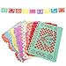 Amosfun Beautiful Papel Picado Banner Multi-Colored Thanksgiving Banners for Fiesta Party Birthday Family Celebrations, Pack of 9