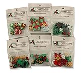 BUTTONS GALORE CHRISTMAS BUTTON THEME PACKS - SET OF 6