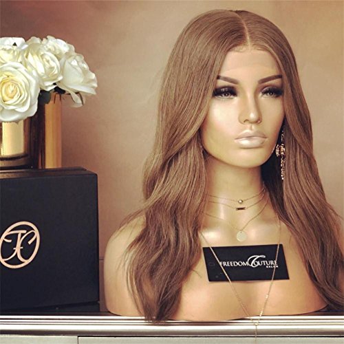 KRN Brazilian Virgin Hair #30 Color Glueless Lace Front Human Hair Wigs For Black Women Body Wave (24 Inch, Lace Front Wig)