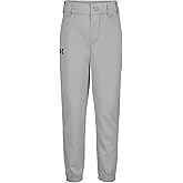 Under Armour Boys Baseball Pant, Belt Loops, Logo, Snap Closure, Comfortable & Durable